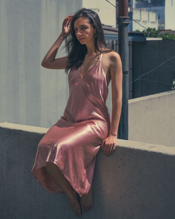 Solene Satin Slip Dress